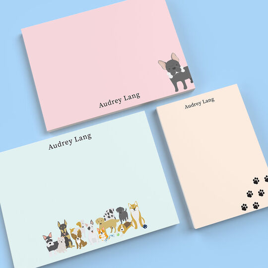 Darling Dogs Flat Note Card Collection